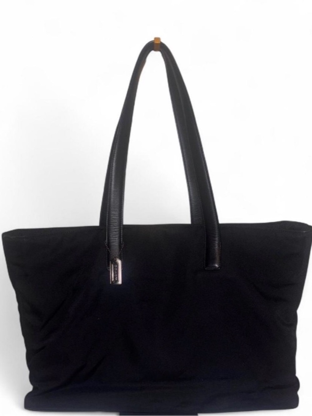 Coach Black Tote Bag with Leather Handles